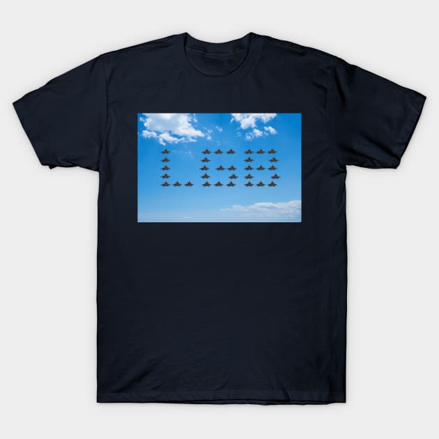 Let's Go Brandon F15 Jet Fighters T-Shirt by GRCsays